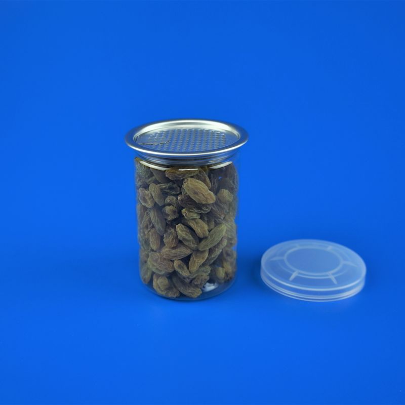 202# 165ml Plastic PET Canned 80g Tea Box Jar Easy Open Ends